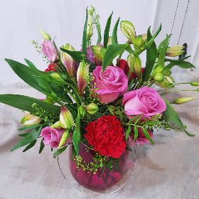 Valentines flower vase