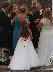 Bridesmaid hair flowers