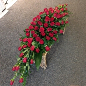 Rose funeral spray