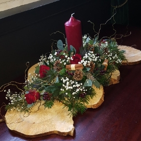 Christmas Candle Arrangement