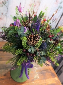 Christmas Highlander Eco Vase