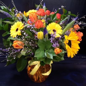 Vibrant Burst Vase